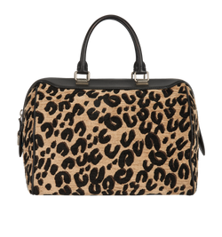 Stephen Sprouse Animalier Speedy 30, Leather/Fabric, Black/Beige,FL4102,3*